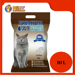 PREMIUM CAT BENTONITE LITTER 10L [COFFEE]