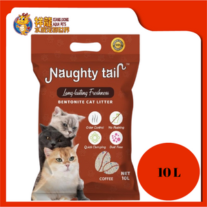 NAUGHTY TAIL CAT LITTER 10L [COFFEE]