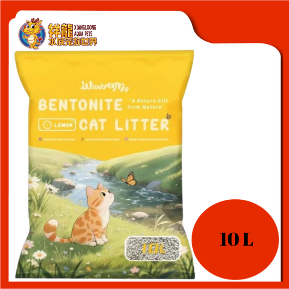 WINDY & ME BENTONITE CAT LITTER 10L [LEMON]