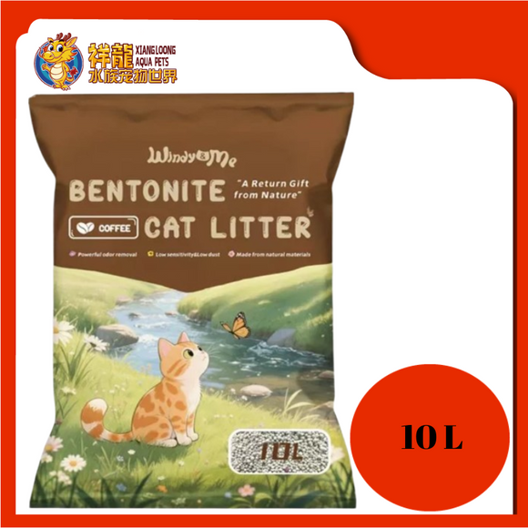 WINDY & ME BENTONITE CAT LITTER 10L [COFFEE]