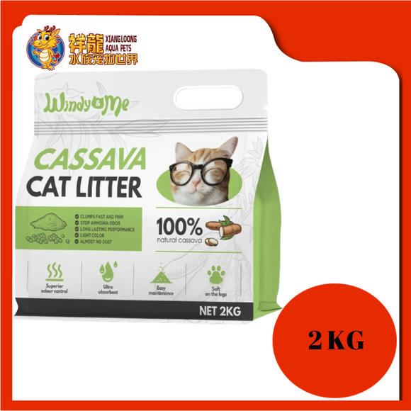 WINDY & ME CASSAVA CAT LITTER 2KG