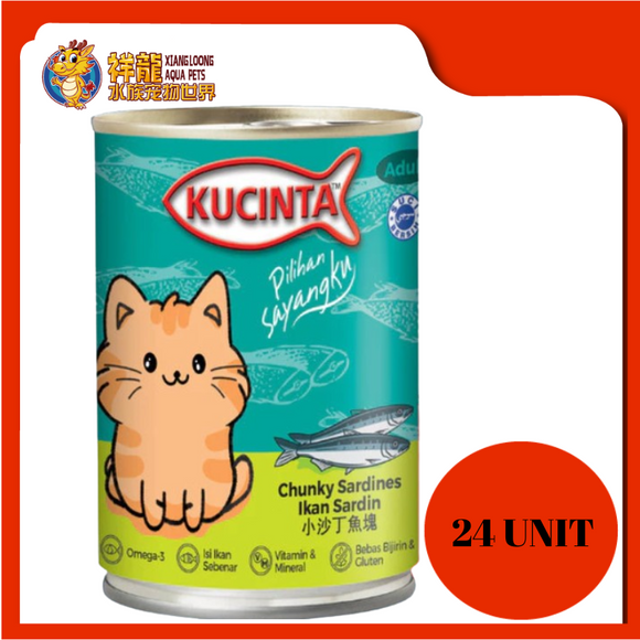 KU CINTA CHUNKY SARDINES 400G X 24UNIT