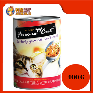 FUSSIE CAT WILD CAUGHT TUNA WITH CRAB SURIMI 400G