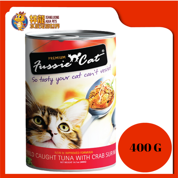 FUSSIE CAT WILD CAUGHT TUNA WITH CRAB SURIMI 400G