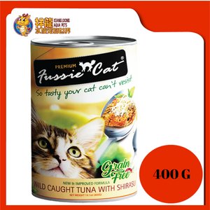 FUSSIE CAT WILD CAUGHT TUNA WITH SHIRASU 400G