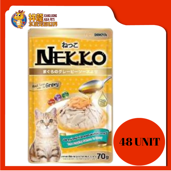 NEKKO TUNA TOPPING SALMON IN GRAVY 48 X 70G