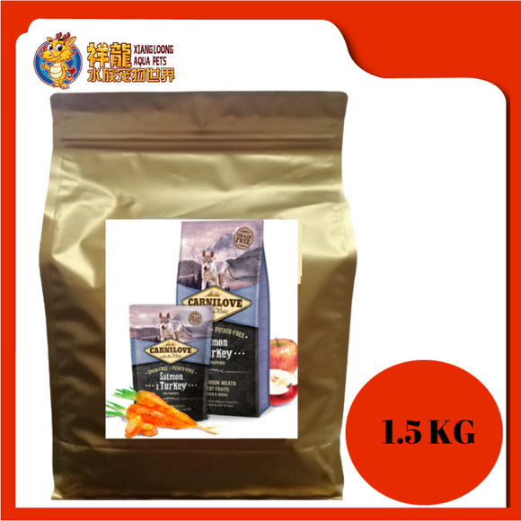 CARNILOVE PUPPIES SALMON & TURKEY 1.5KG REPACK