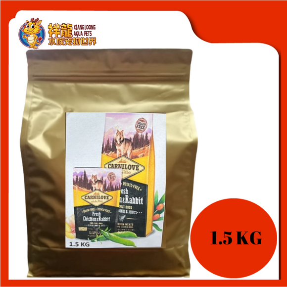 CARNILOVE FRESH CHICKEN & RABBIT 1.5KG REPACK