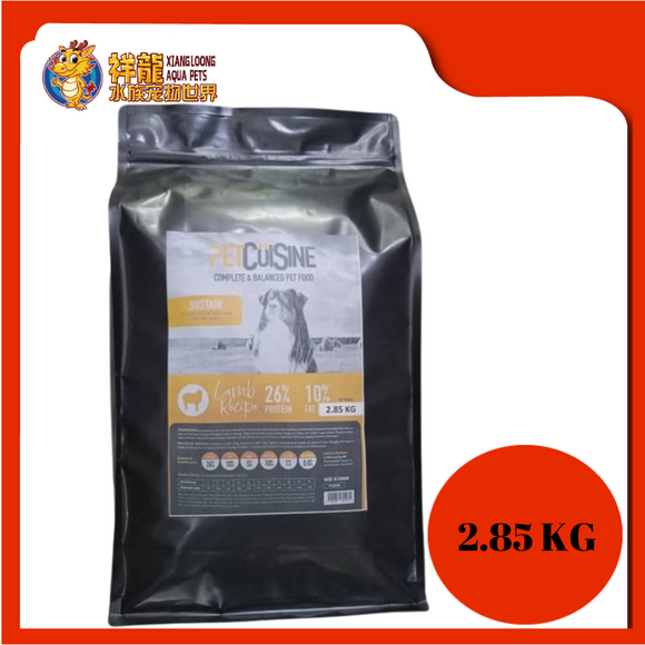 PET CUISINE SUSTAIN LAMB 2.85KG REPACK