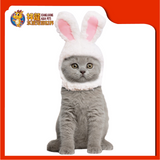 CAT HAT RABBIT 20CM [WHITE/PINK]