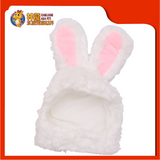 CAT HAT RABBIT 20CM [WHITE/PINK]