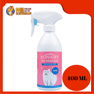 BONAIRY CAT PET SANITISER 400ML [ROSE]