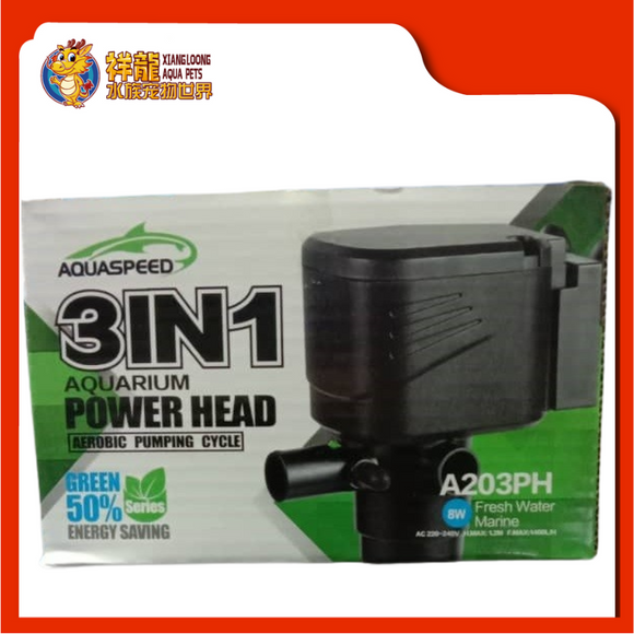 POWER HEAD A203PH 3 IN 1 AQUASPEED