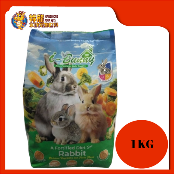 I-BUNNY RABBIT FOOD 1KG [GREEN]