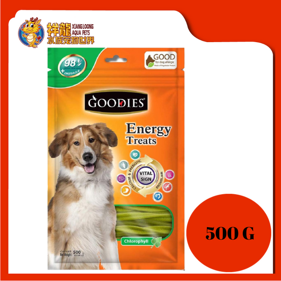 GOODIES ENERGY TREAT TWIST GREEN 500G