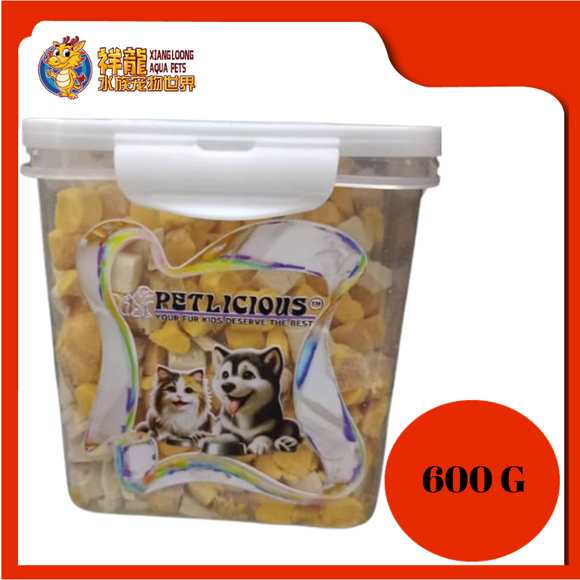 PETLICIOUS FREEZE DRY [CHICKEN + YOLK] 600G