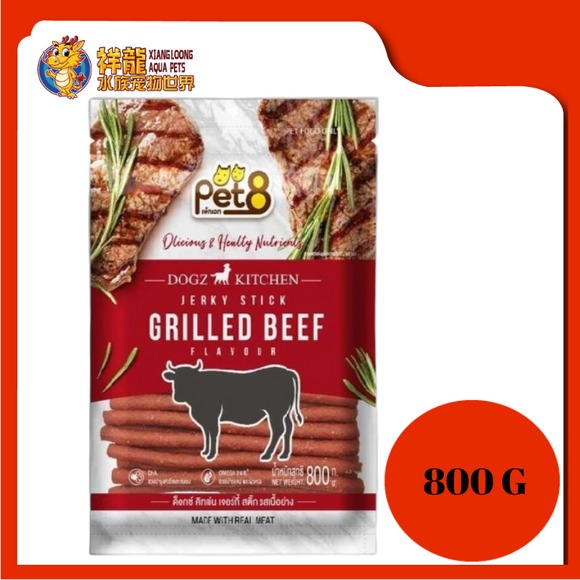 PET8 DOGZ KITCHEN GRILLED BEEF 800G [JDZ01]