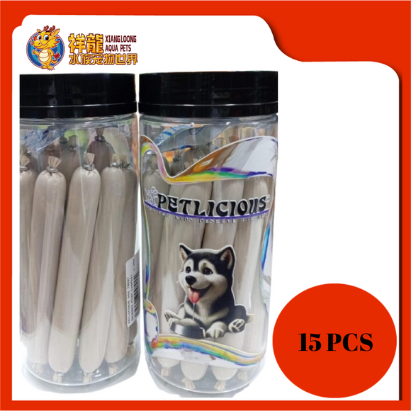PETLICIOUS DOG TREAT SAUSAGE FISH [15PCS]