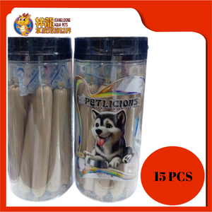 PETLICIOUS DOG TREAT SAUSAGE CHEESE [15PCS]
