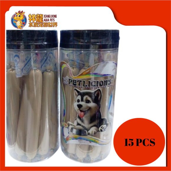 PETLICIOUS DOG TREAT SAUSAGE CHEESE [15PCS]