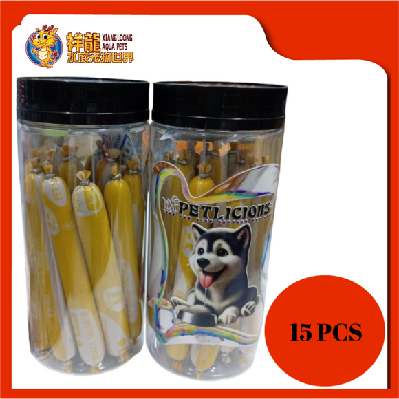 PETLICIOUS DOG TREAT SAUSAGE DUCK [15PCS]