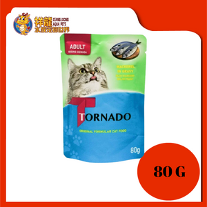 TORNADO ADULT CAT MACKEREL IN GRAVY 80G