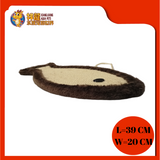 SCRATCHER BOARD FISH SHAPE 40CMX20CM