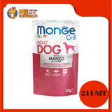 MONGE GRILL BEEF 100G X 24 UNIT